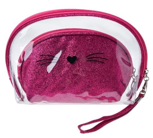 toilettas - Roze glitter