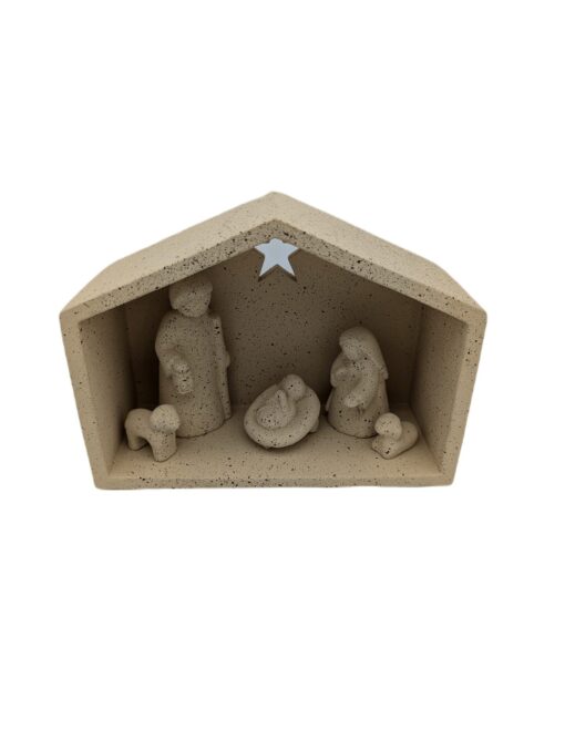 Kerststal - Aardewerk - Beige