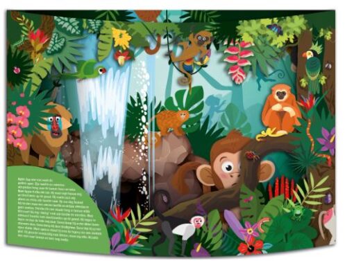 pop-up op boek - jungle